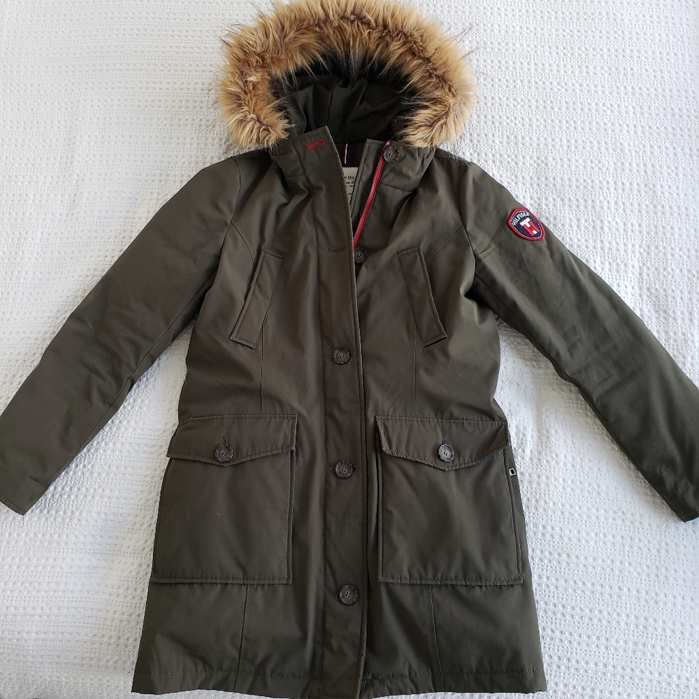 Tommy Hilfiger Jacket Coat Olive Green XS